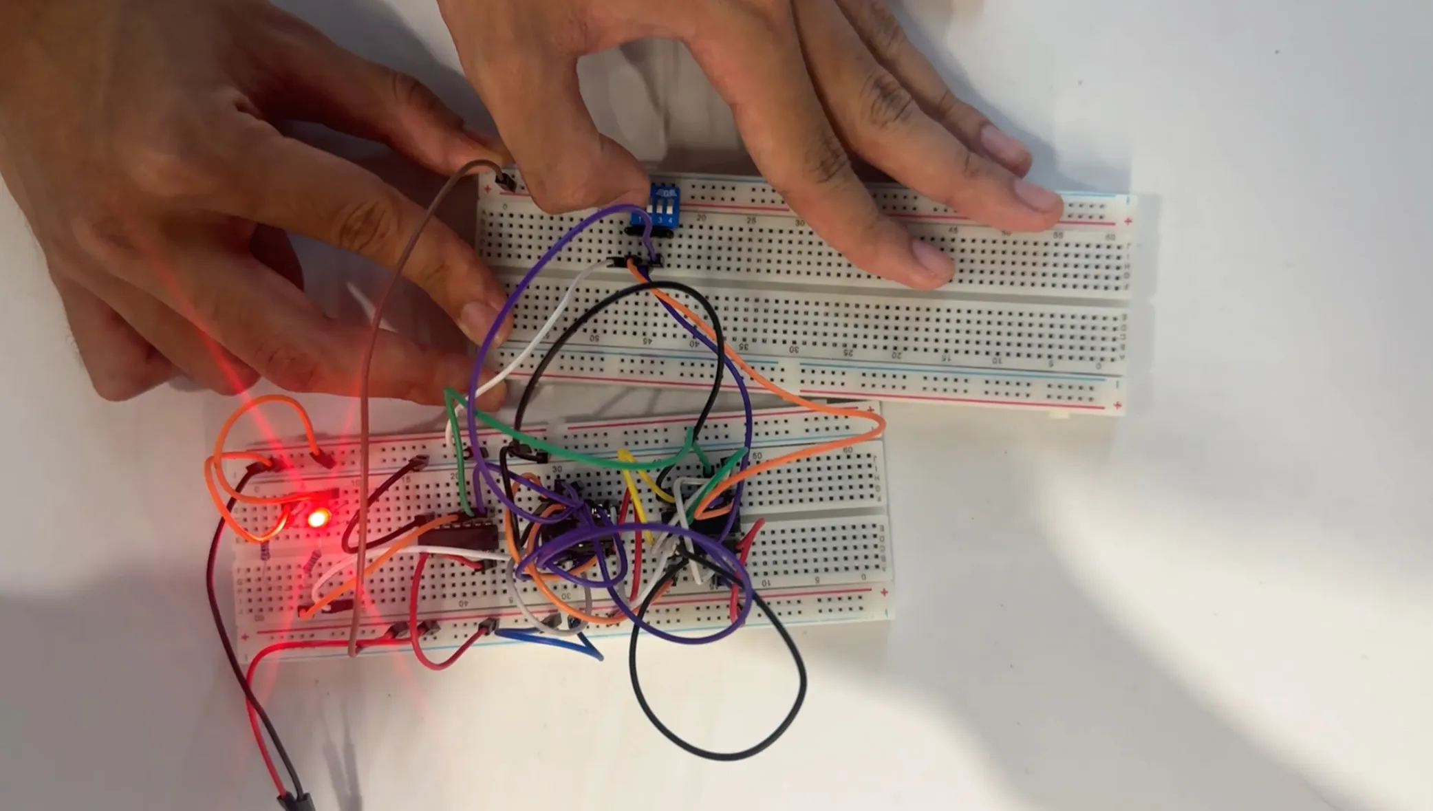 Full Adder Breadboard